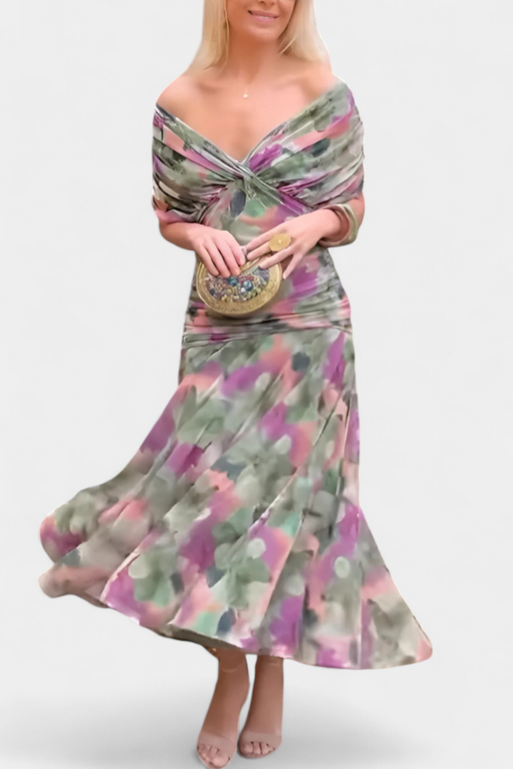 Hana | Sunset Drape Summer Dress