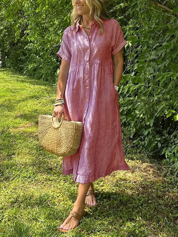 Fatima | Riviera Stripe Summer Dress