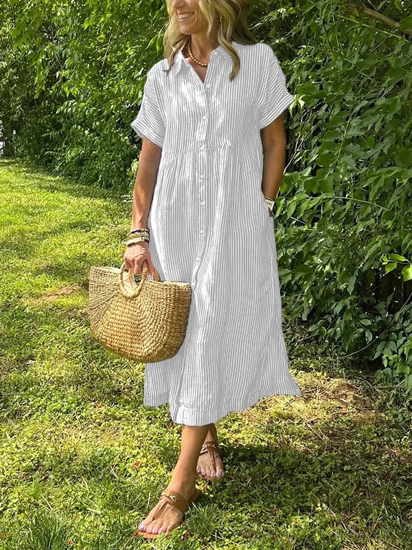 Fatima | Riviera Stripe Summer Dress