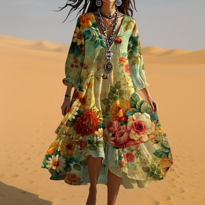 Carmen | Petal Breeze Summer Dress