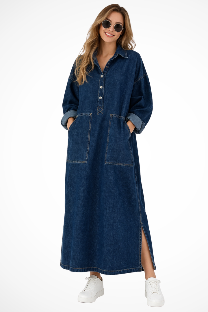 Stella | Denim Ease Maxi Dress
