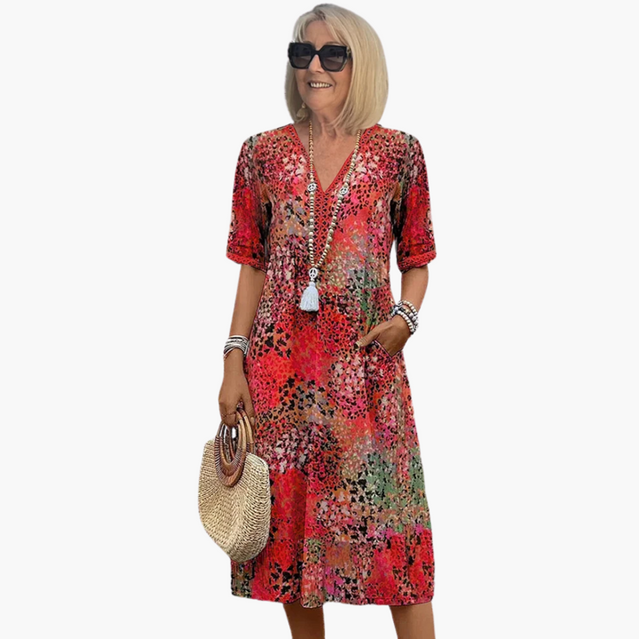 Elira | Soft Meadow Floral Dress