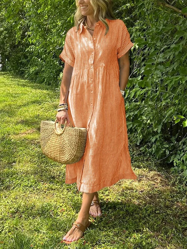 Fatima | Riviera Stripe Summer Dress