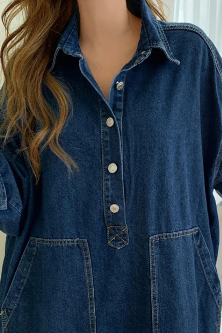 Stella | Denim Ease Maxi Dress