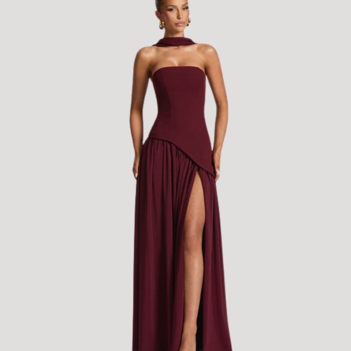 Aurelia | Sculpted Grace Maxi Dress