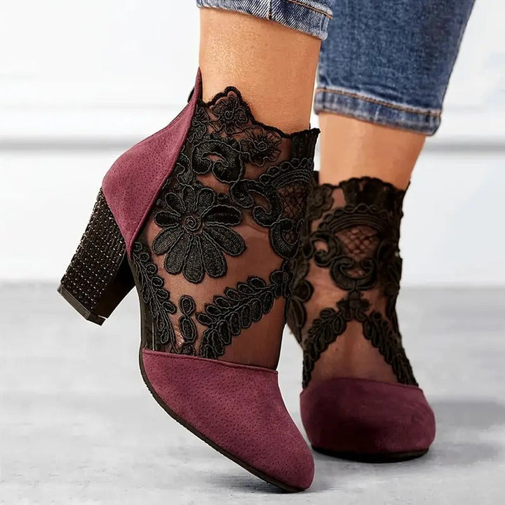 Anastasia | Floral Grace Orthopedic Heels