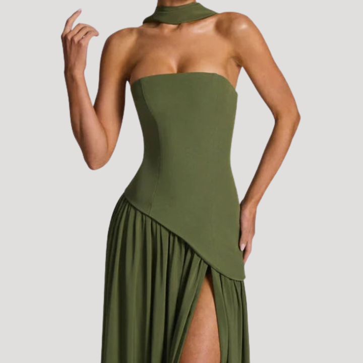 Aurelia | Sculpted Grace Maxi Dress