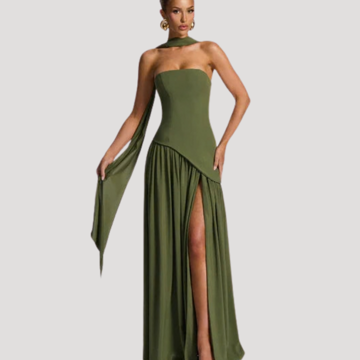Aurelia | Sculpted Grace Maxi Dress