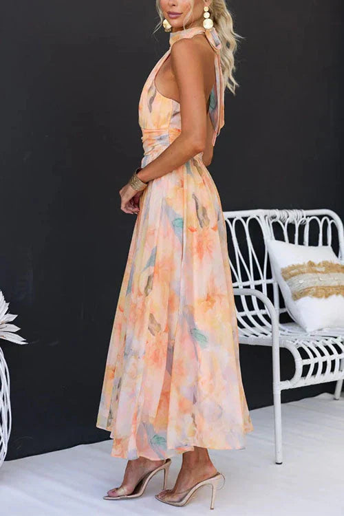 Seralina | Sunset Petals Floral Dress