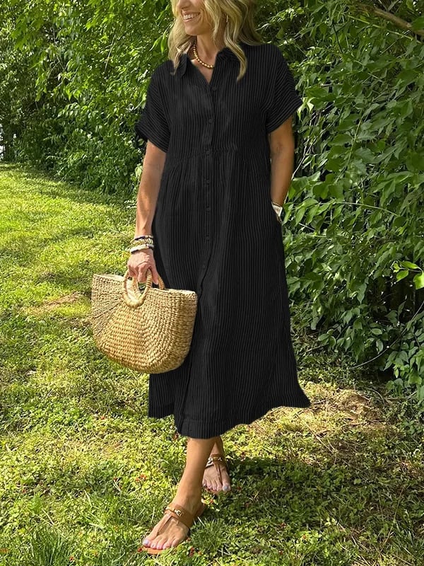 Fatima | Riviera Stripe Summer Dress