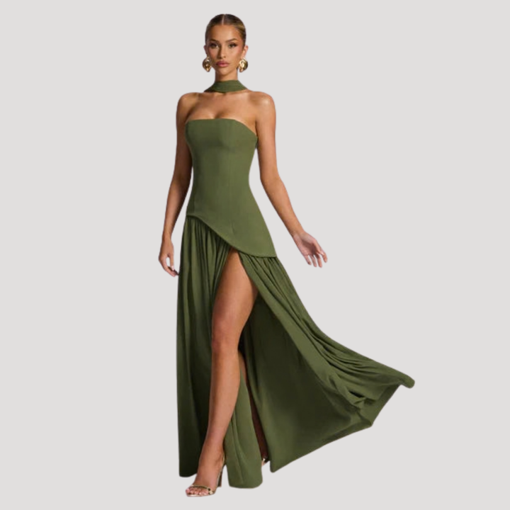 Aurelia | Sculpted Grace Maxi Dress