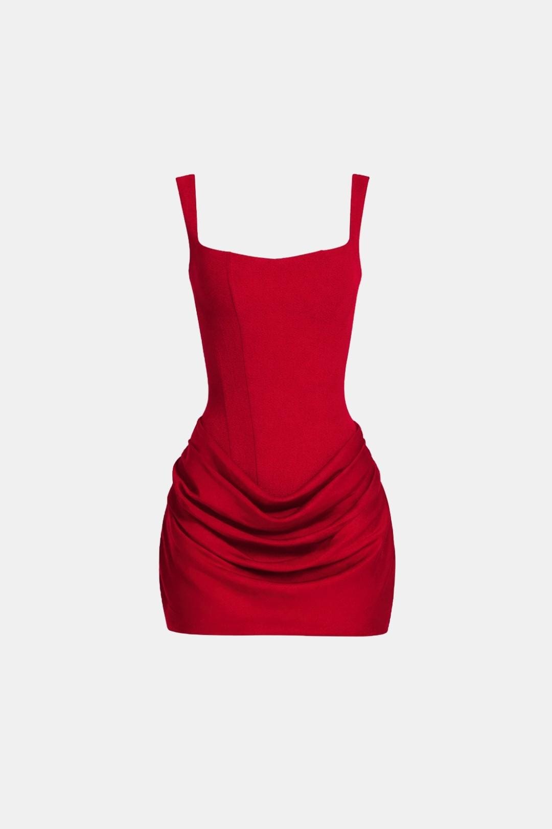 Clara | Satin Sculpt Mini Dress
