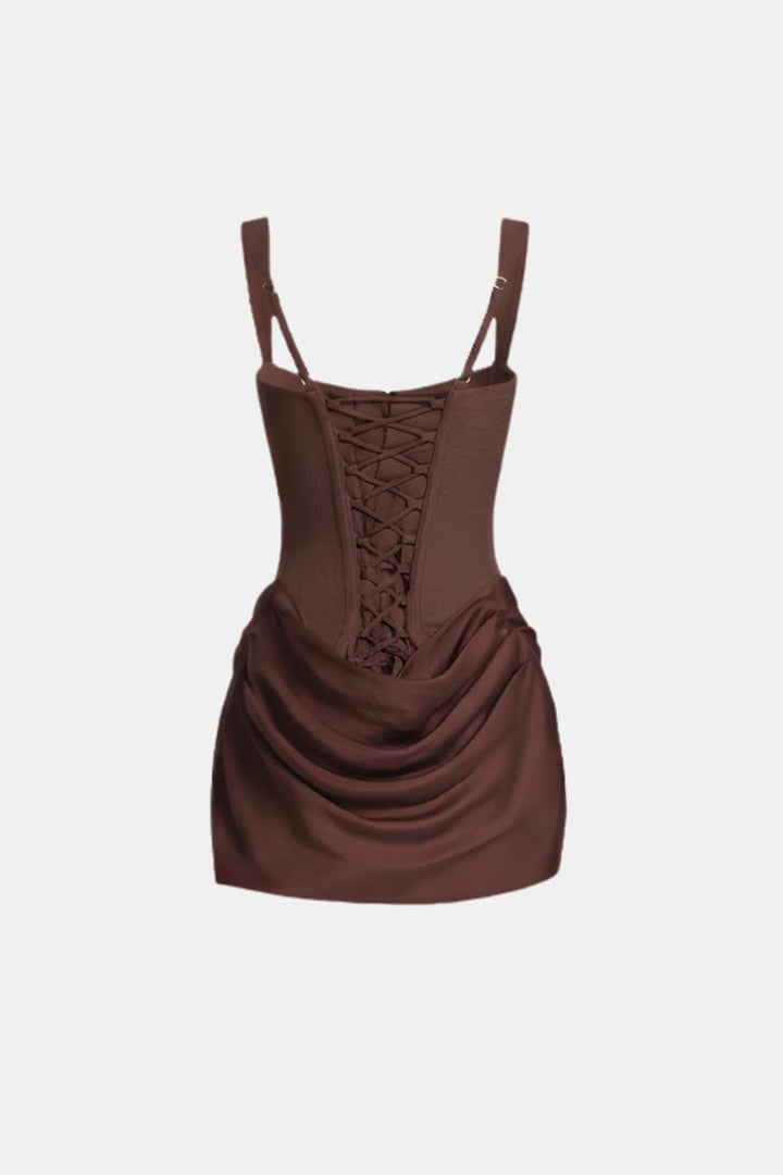 Clara | Satin Sculpt Mini Dress