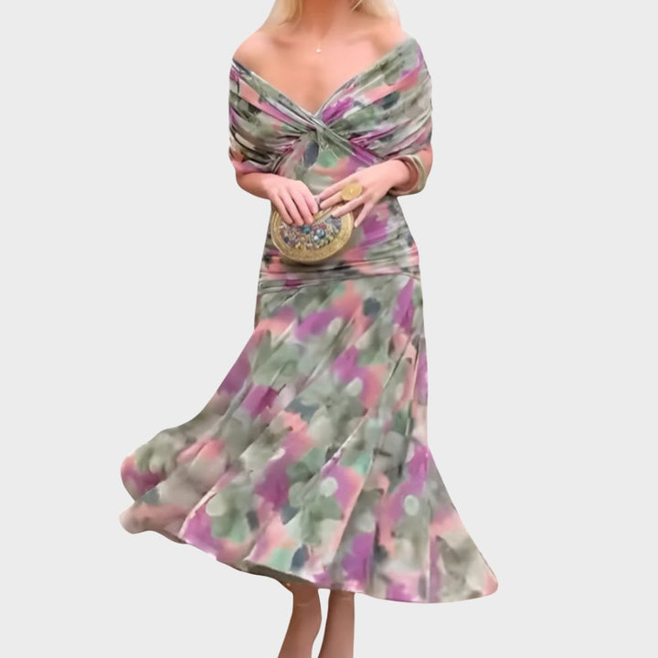 Hana | Sunset Drape Summer Dress