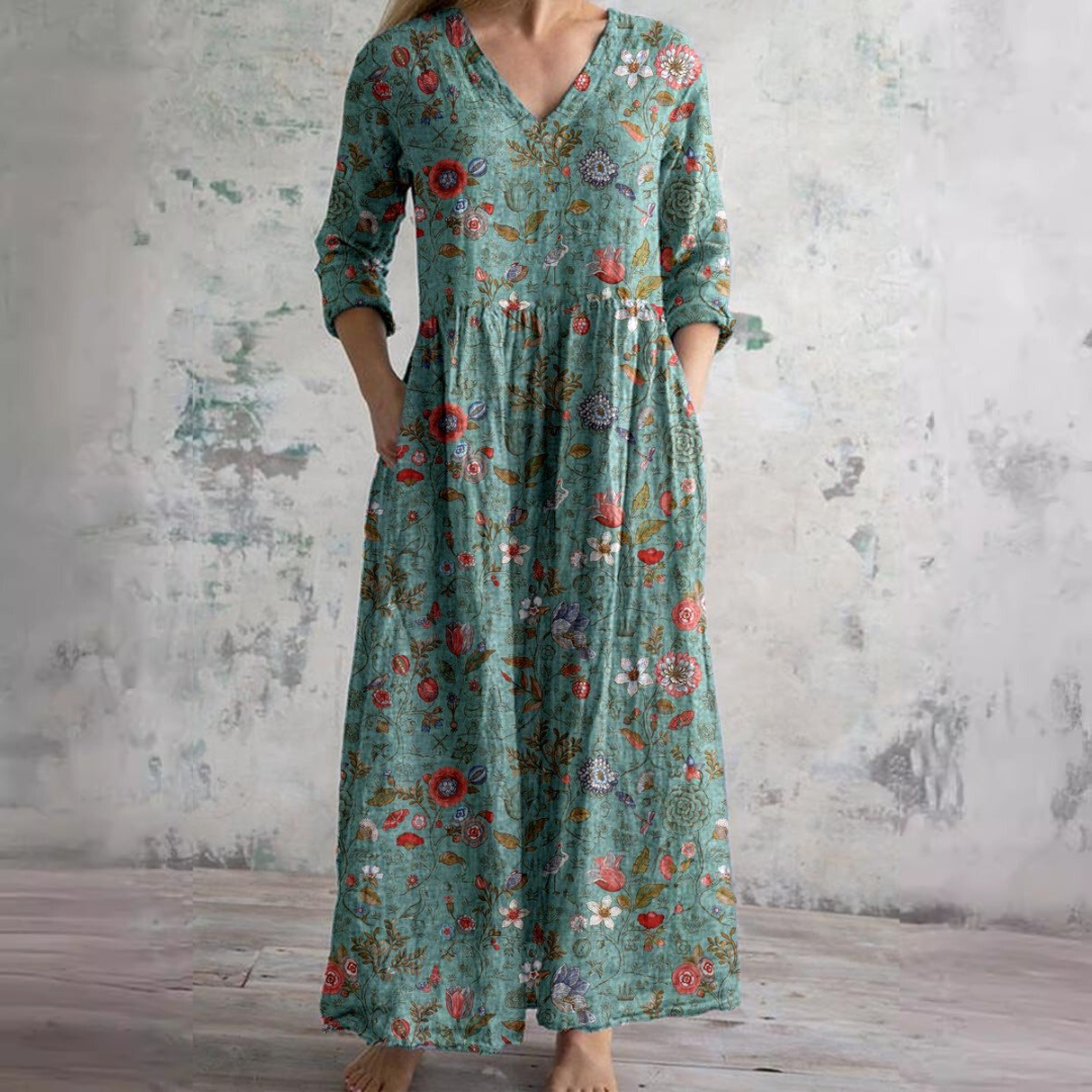 Elanira | Sunlit Petal Floral Dress