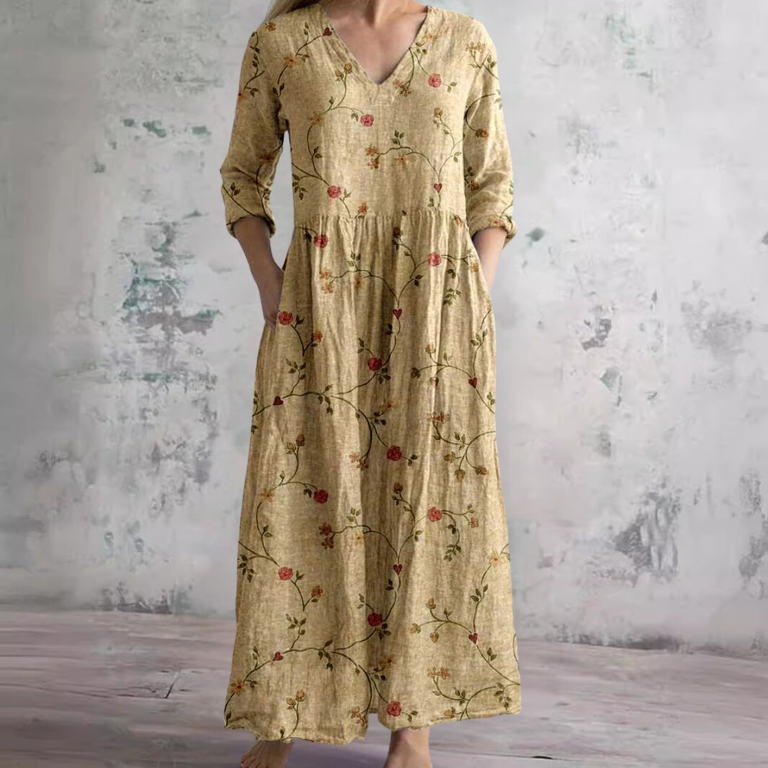 Elanira | Sunlit Petal Floral Dress