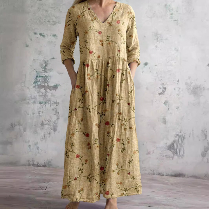 Elanira | Sunlit Petal Floral Dress