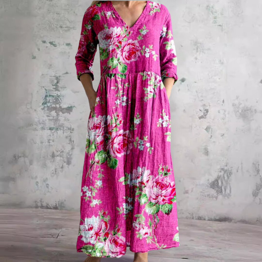 Elanira | Sunlit Petal Floral Dress