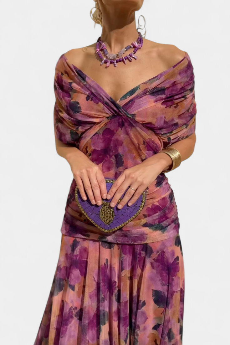 Hana | Sunset Drape Summer Dress