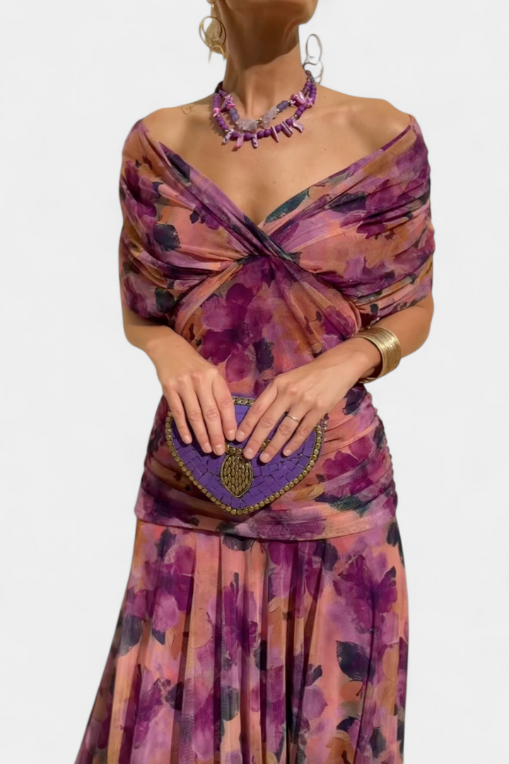 Hana | Sunset Drape Summer Dress