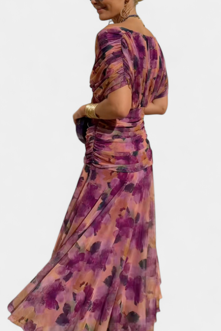 Hana | Sunset Drape Summer Dress