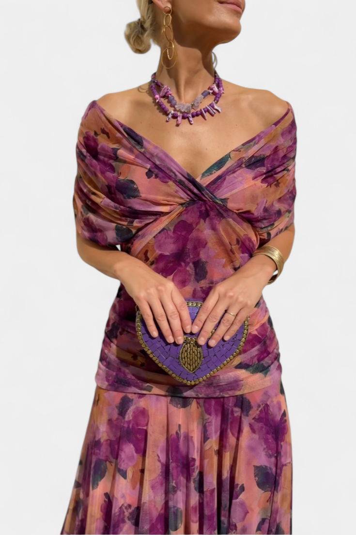 Hana | Sunset Drape Summer Dress