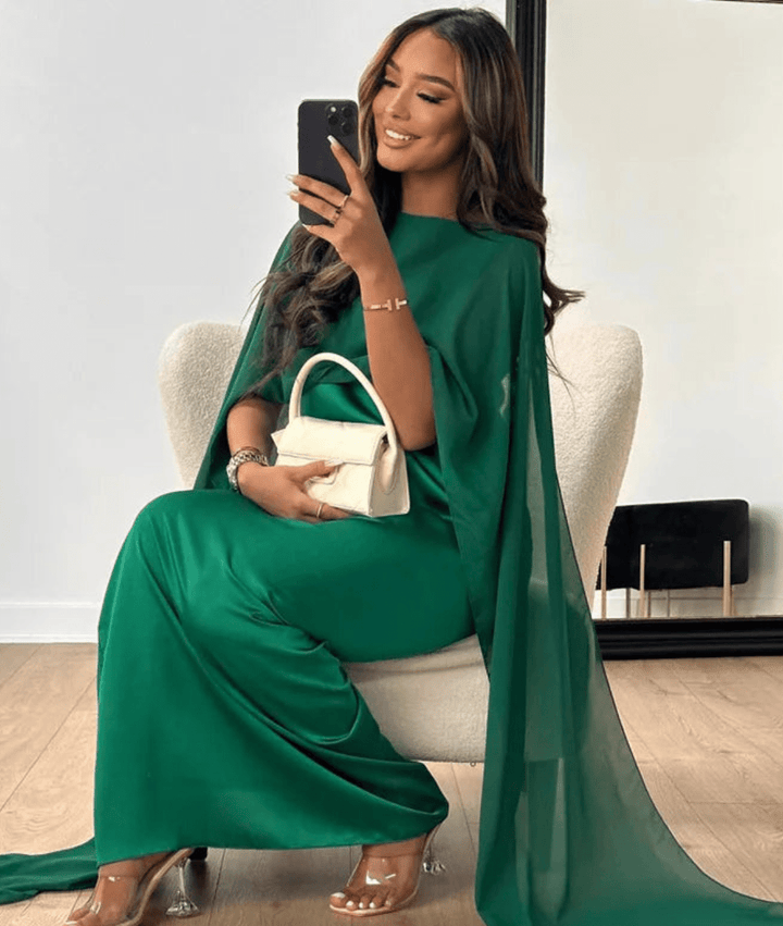Nora | Plum Drape Maxi Dress