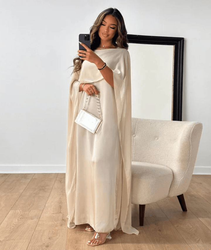 Nora | Plum Drape Maxi Dress