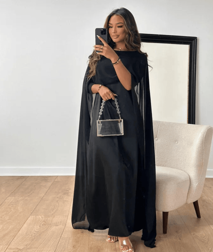 Nora | Plum Drape Maxi Dress