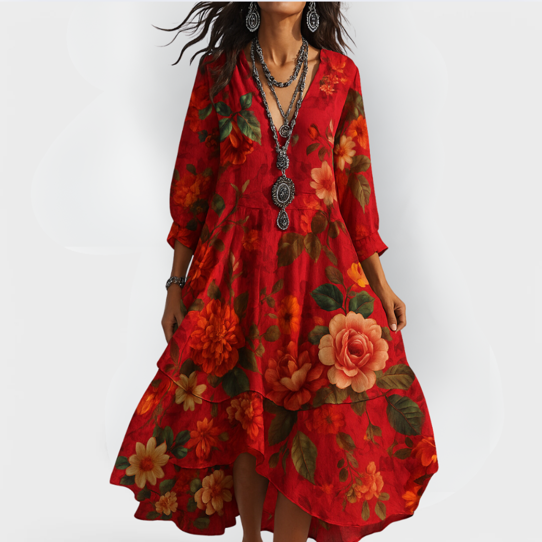 Carmen | Petal Breeze Summer Dress