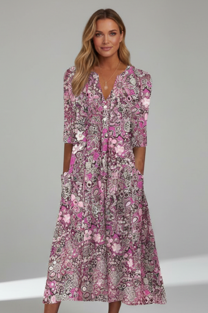 Elaria | Soft Movement Floral Dress