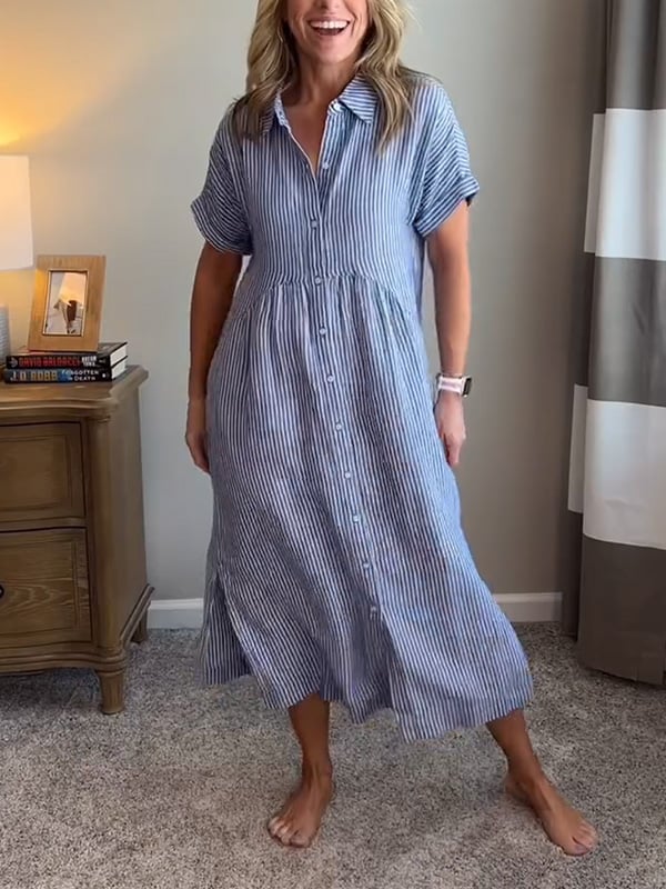 Fatima | Riviera Stripe Summer Dress