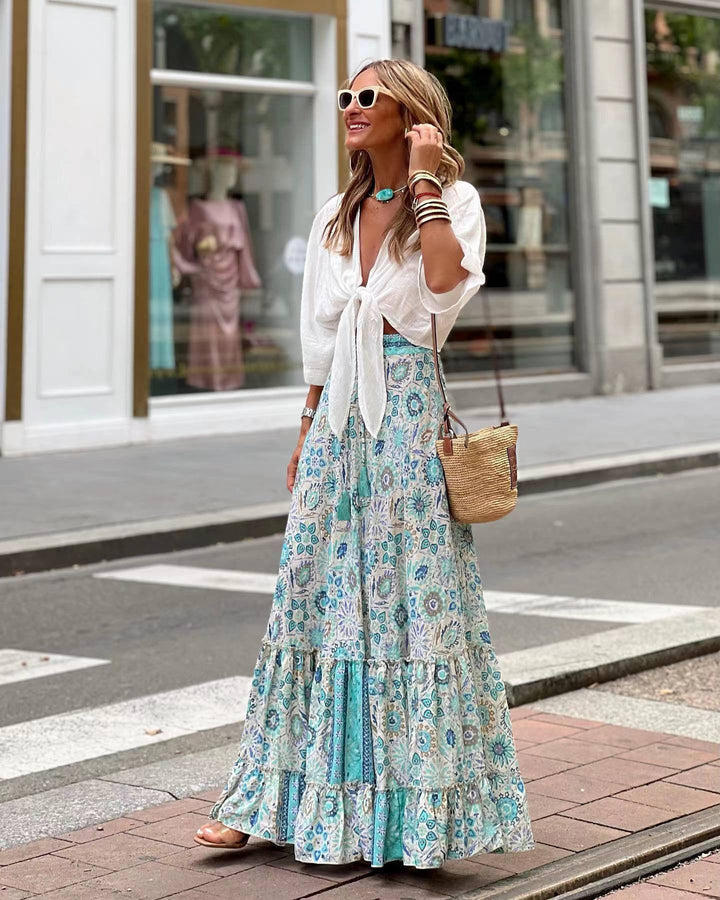 Sara | Free Motion Maxi Skirt