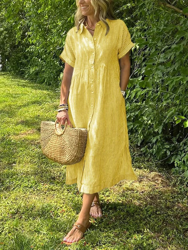 Fatima | Riviera Stripe Summer Dress