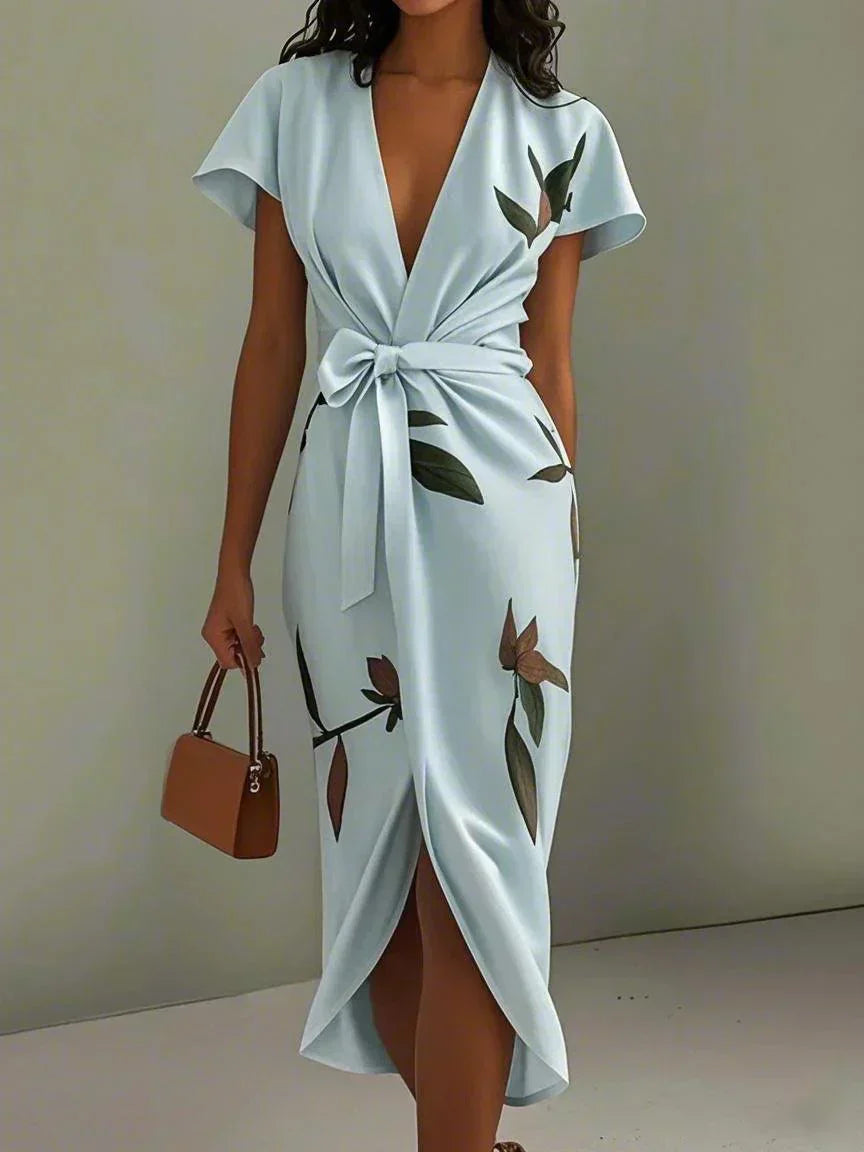 Amelina | Garden Wrap Summer Dress