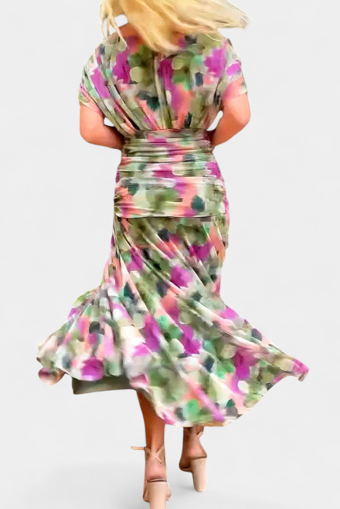Hana | Sunset Drape Summer Dress