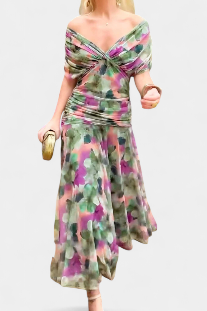 Hana | Sunset Drape Summer Dress