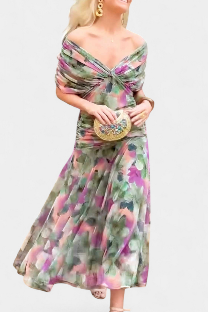 Hana | Sunset Drape Summer Dress