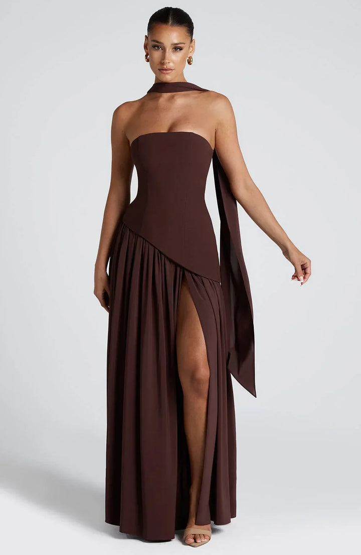 Aurelia | Sculpted Grace Maxi Dress