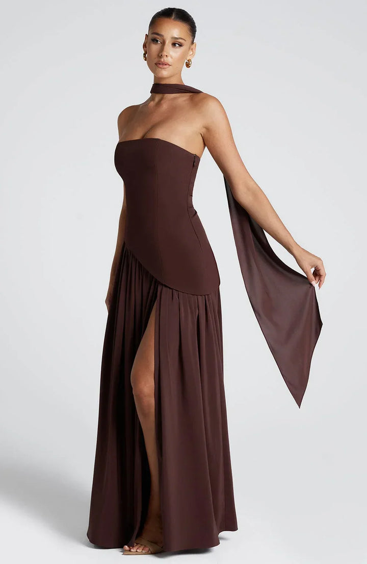 Aurelia | Sculpted Grace Maxi Dress