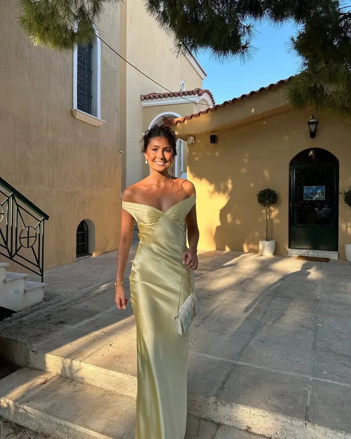 Lucienne | Golden Glow Maxi Dress