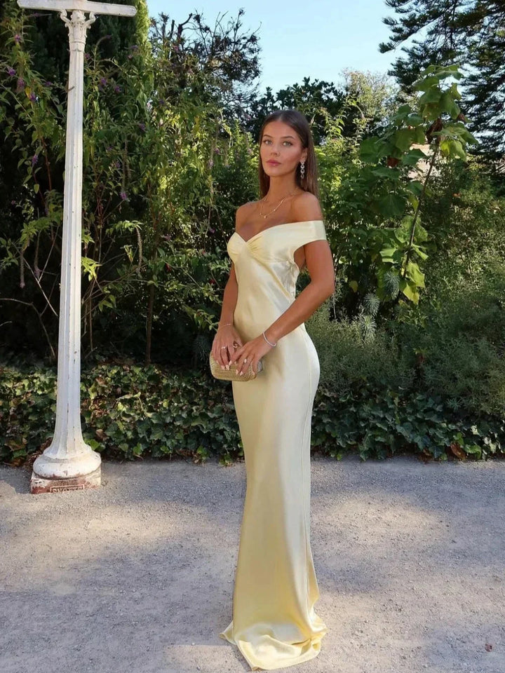 Lucienne | Golden Glow Maxi Dress