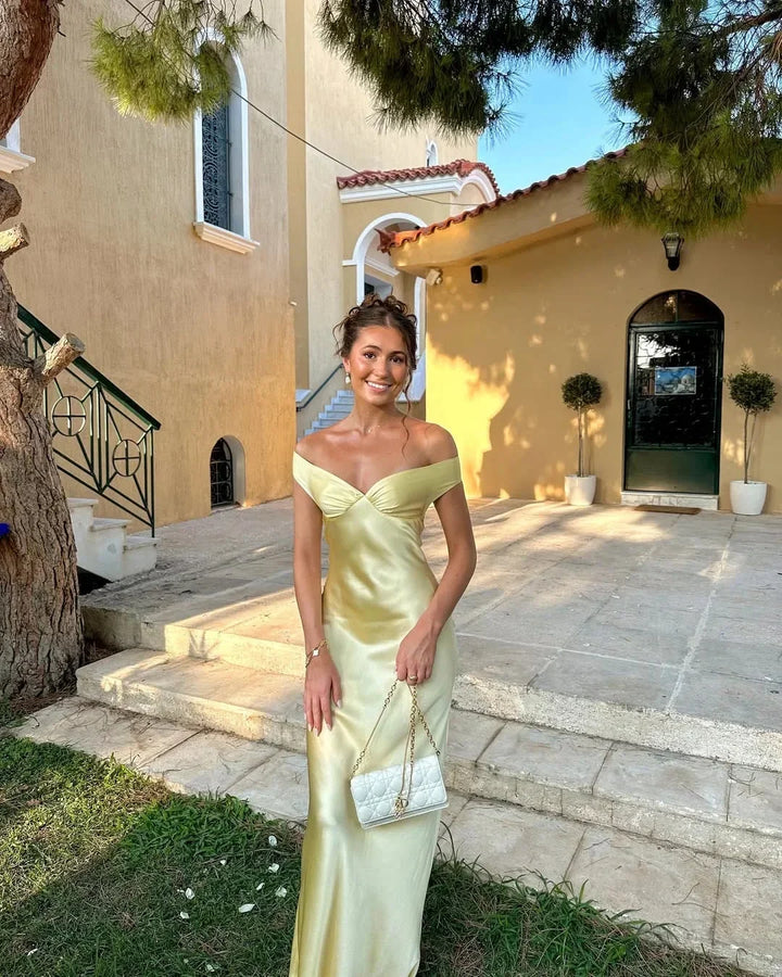 Lucienne | Golden Glow Maxi Dress