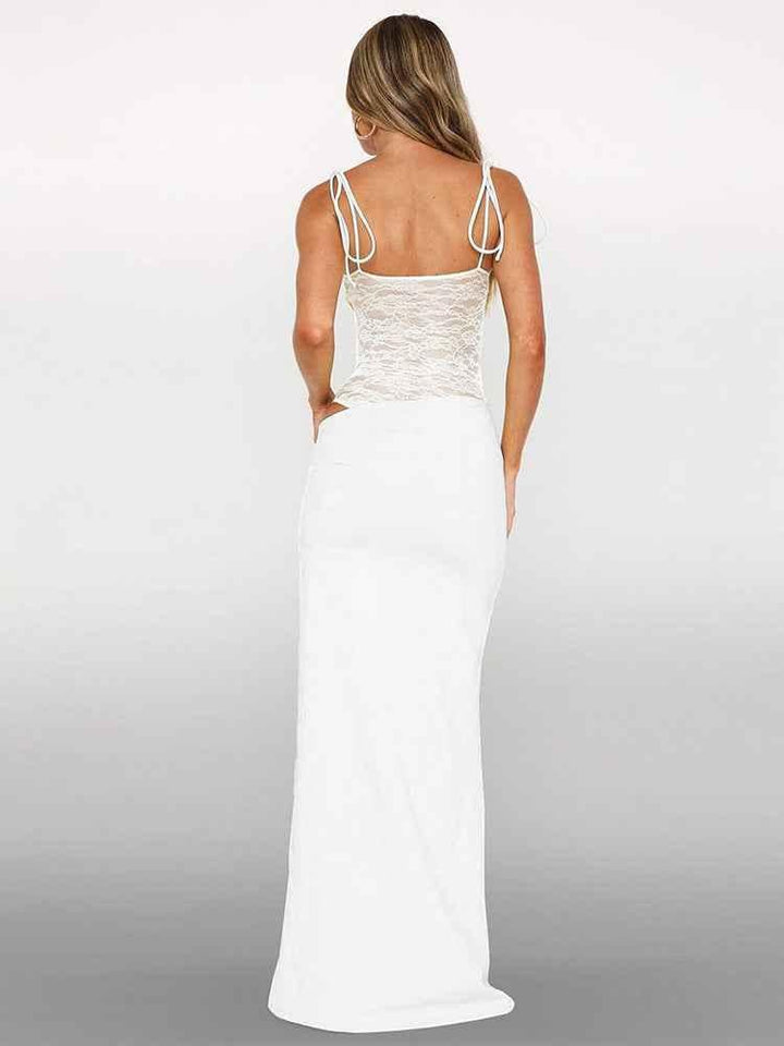Sarina | Lace Whisper Maxi Dress